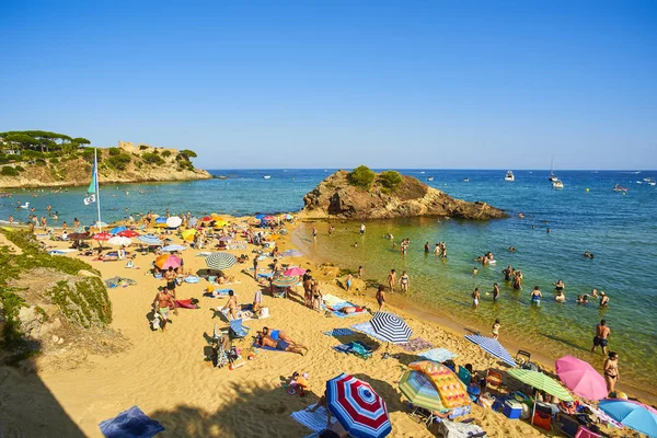 La Fosca beach. Palamos, Girona, Catalonia, Spain. — Stock Photo, Image