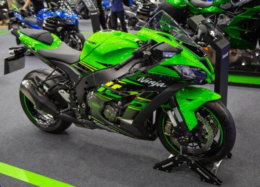 Bangkok, Thailand - August 22, 2018: Kawasaki Ninja 1000 Superbike presented in Big Motor Sale 2018 clipart