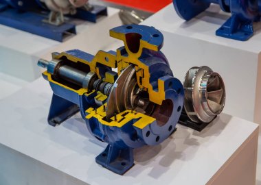 Cut-away santrifüj mavi pompa