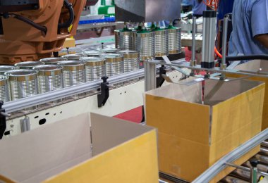 Robot kaldırma gıda karton içine olabilir