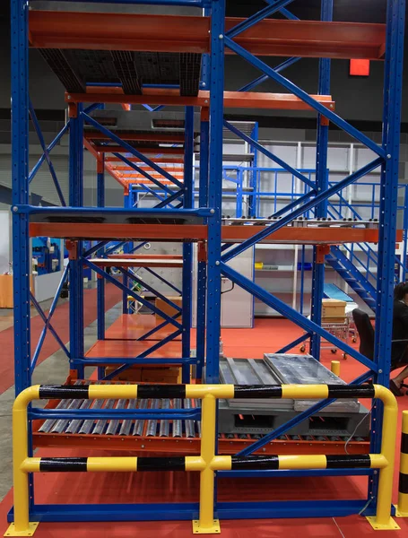 Racks in warehouse