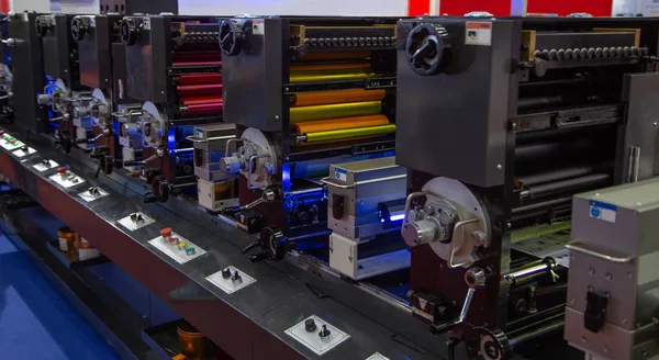 Máquina de impressão flexográfica — Fotografia de Stock