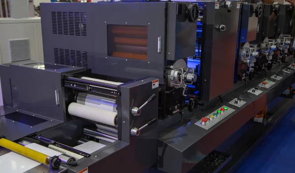 Flexographic printing machine — Stock Photo, Image