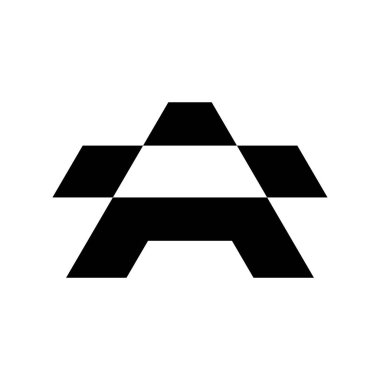 Harf A logo. Simgesi tasarım. Şablon öğeleri - vektör işareti