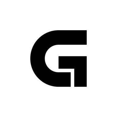 G harfi logosunu görmeniz gerekir. Simgesi tasarım. Şablon öğeleri - vektör işareti