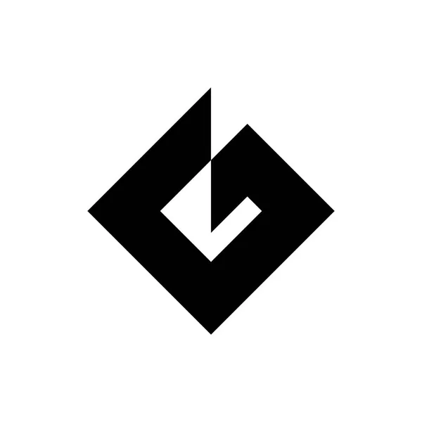 Logo Huruf Desain Ikon Elemen Templat Tanda Vektor - Stok Vektor