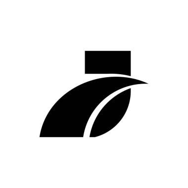 J harfi logosunu görmeniz gerekir. Simgesi tasarım. Şablon öğeleri - vektör işareti