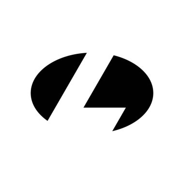 L harfi logosunu görmeniz gerekir. Simgesi tasarım. Şablon öğeleri - vektör işareti