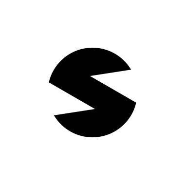 S harfi logosunu görmeniz gerekir. Simgesi tasarım. Şablon öğeleri - vektör işareti