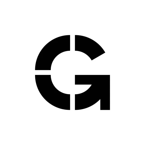 Buchstabe Logo Symboldesign Elemente Der Vorlage Vektorzeichen — Stockvektor
