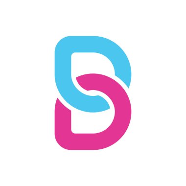 B harfi logosunu görmeniz gerekir. Simgesi tasarım. Şablon öğeleri - vektör işareti