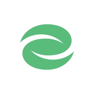 E harfinin logosunu görmeniz gerekir. Simgesi tasarım. Şablon öğeleri - vektör işareti