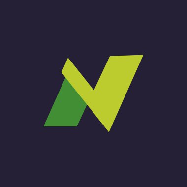 N harfi logosunu görmeniz gerekir. Simgesi tasarım. Şablon öğeleri - vektör işareti