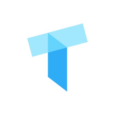 T harfinin logosunu görmeniz gerekir. Simgesi tasarım. Şablon öğeleri - vektör işareti