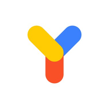 Y harfi logosunu görmeniz gerekir. Simgesi tasarım. Şablon öğeleri - vektör işareti