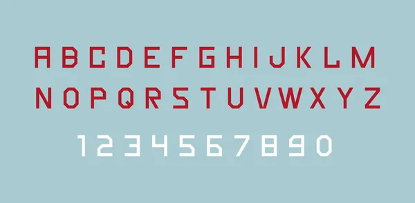 五颜六色的字体和字母表 在白色背景上隔离 — 图库矢量图片