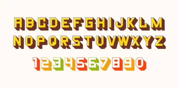 Kleurrijke Voor Lettertype Het Alfabet Geïsoleerd Witte Achtergrond — Stockvector