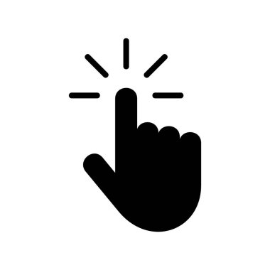 El imleç simgesini tıklatın. Beyaz arka plan üzerinde izole