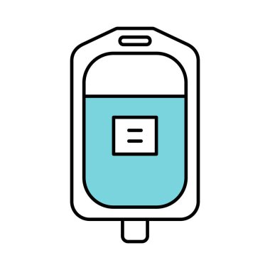 Kan nakli simgesi, kan bağışı. Beyaz arka plan üzerinde izole