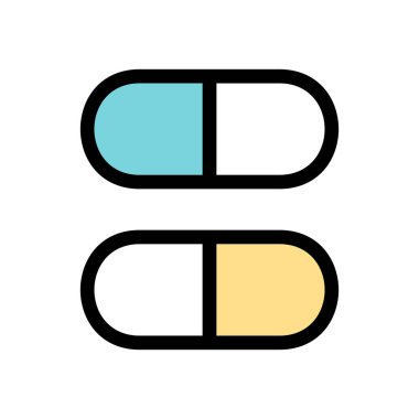 Hap simgesi. Beyaz arka plan üzerinde izole