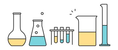 Laboratuar kapkacakları kümesi. Beyaz arka plan üzerinde izole
