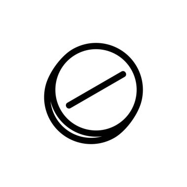 Hap simgesi. Beyaz arka plan üzerinde izole