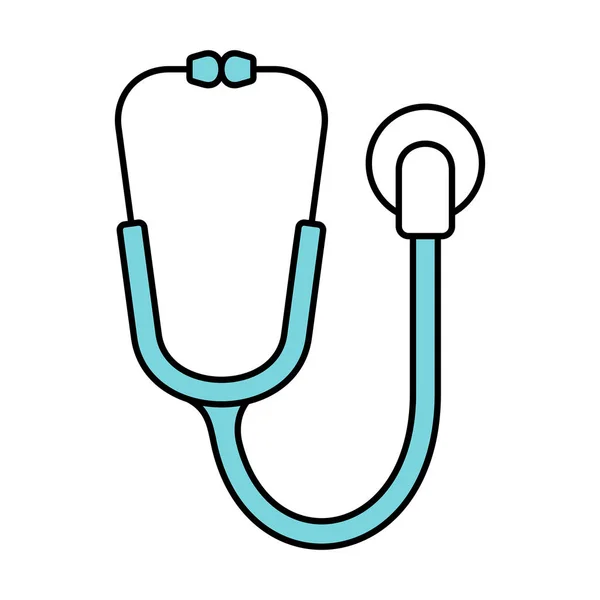 Ikona Stetoskopu Izolováno Bílém Pozadí — Stockový vektor