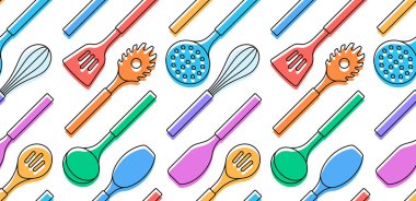 mutfak gereçleri ile Seamless Modeli