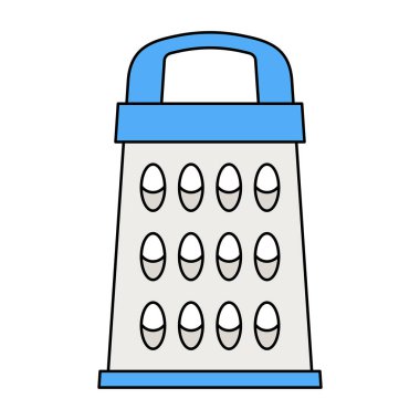 Mutfak rende simgesi. Beyaz arka plan üzerinde izole