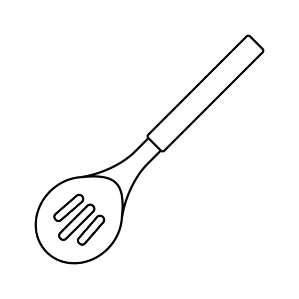 Cocina Skimmer Icono Aislado Sobre Fondo Blanco — Archivo Imágenes Vectoriales