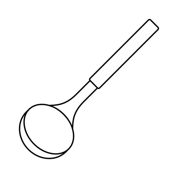 Icono Cucharón Cocina Aislado Sobre Fondo Blanco — Archivo Imágenes Vectoriales