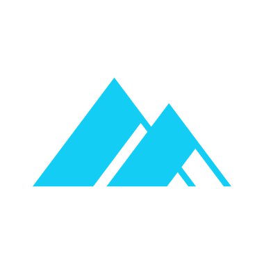 Renkli soyut logo tasarım şablonu. Beyaz arka planda izole