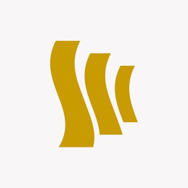 Renkli soyut logo tasarım şablonu. Beyaz arka planda izole