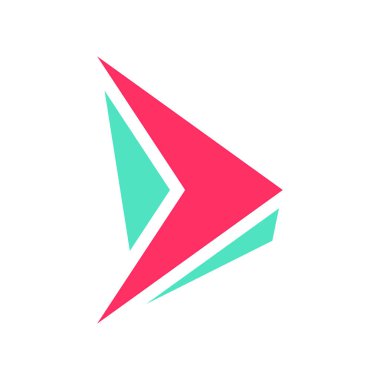 Renkli soyut logo tasarım şablonu. Beyaz arka planda izole