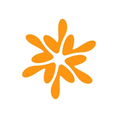 Renkli soyut logo tasarım şablonu. Beyaz arka planda izole