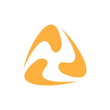 Renkli soyut logo tasarım şablonu. Beyaz arka planda izole