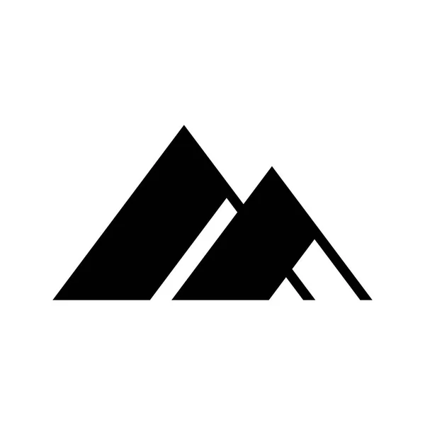 黒の抽象ロゴデザインテンプレート 白の背景に分離 — ストックベクタ