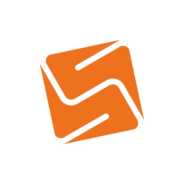 Modelo Design Logotipo Abstrato Colorido Isolado Fundo Branco — Vetor de Stock