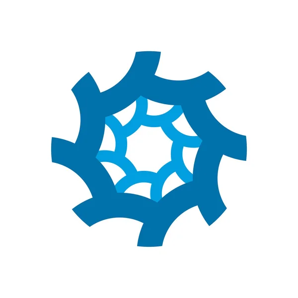 Plantilla Diseño Logotipo Abstracto Colorido Aislado Sobre Fondo Blanco — Vector de stock