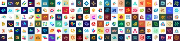 Abstract Logos Collection Geometrical Abstract Logos — Stock Vector