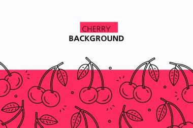 Kiraz arka planı. Beyaz arka planda izole