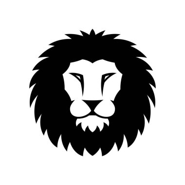 Aslan logosu. Simge tasarımı. Şablon öğeleri