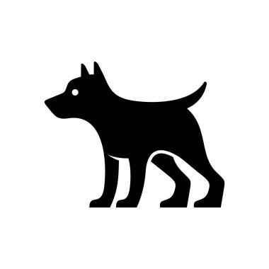 Köpek logosu. Simge tasarımı. Şablon öğeleri