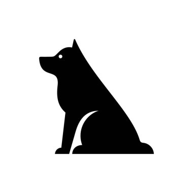 Köpek logosu. Simge tasarımı. Şablon öğeleri
