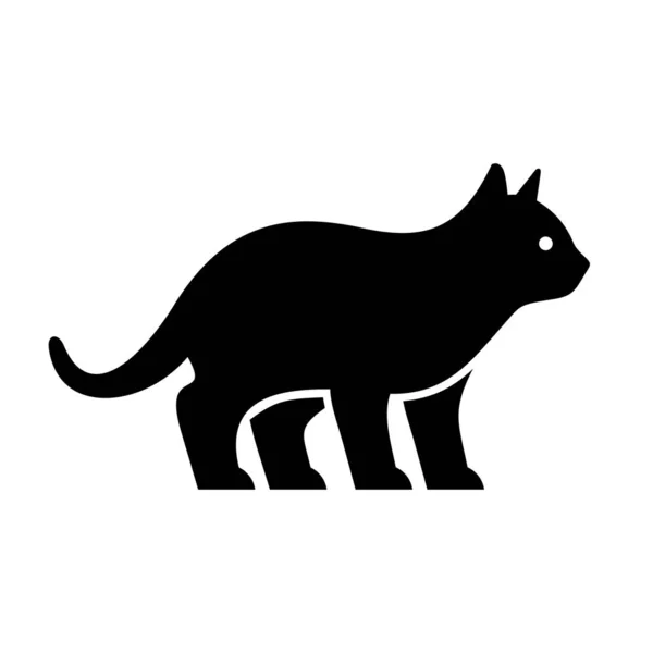 Cat Logotypen Ikon Design Mallelement — Stock vektor