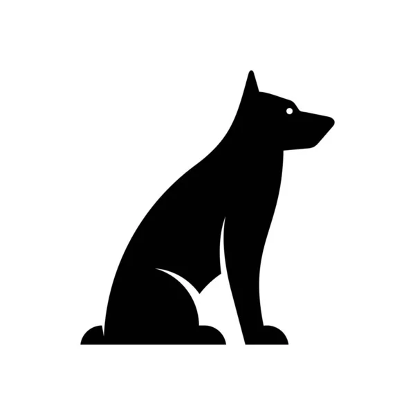Hond Logo Pictogram Ontwerp Sjabloon Elementen — Stockvector