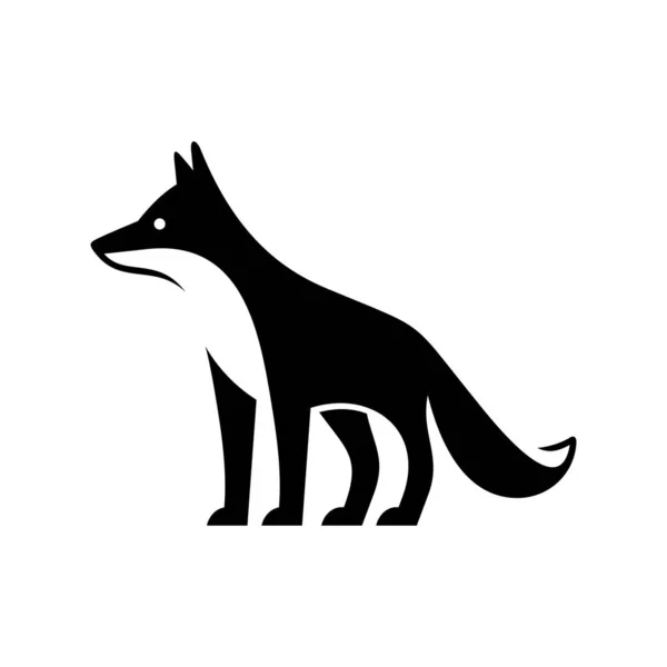 Tilki Logosu Simge Tasarımı Şablon Öğeleri — Stok Vektör