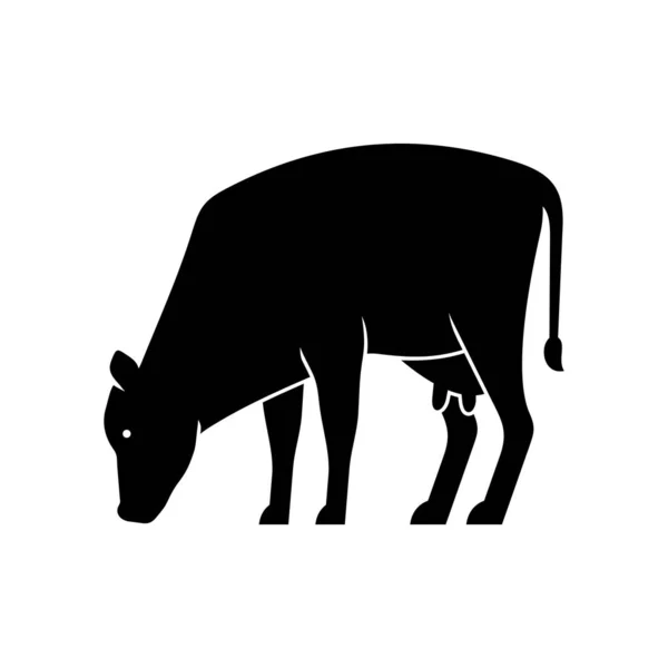 Logotipo Vaca Design Ícones Elementos Modelo — Vetor de Stock