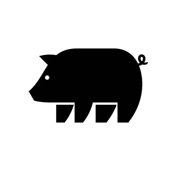 Logo Pig Projektowanie Ikon Elementy Szablonowe — Wektor stockowy