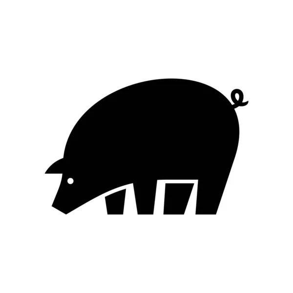 Λογότυπο Του Γουρουνιού Σχεδιασμός Εικονιδίων Στοιχεία Προτύπου — Διανυσματικό Αρχείο